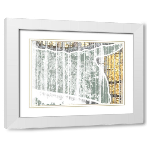 Oro Essence III White Modern Wood Framed Art Print with Double Matting by Vess, June Erica