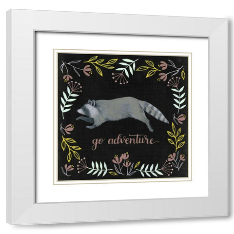 Woodland Adventure III White Modern Wood Framed Art Print with Double Matting by Popp, Grace