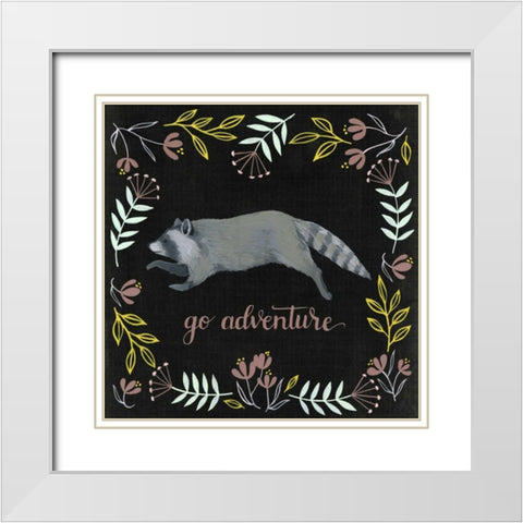 Woodland Adventure III White Modern Wood Framed Art Print with Double Matting by Popp, Grace