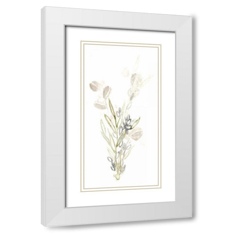 Botanica Whimsy II White Modern Wood Framed Art Print with Double Matting by Vess, June Erica