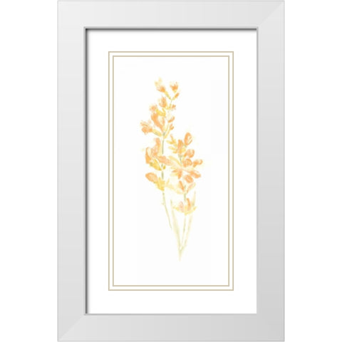 Bouquet Blush I White Modern Wood Framed Art Print with Double Matting by Vess, June Erica