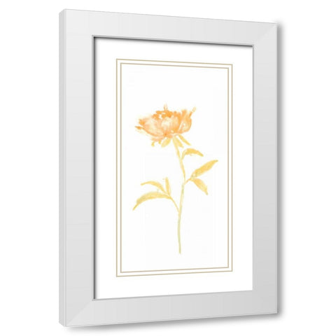 Bouquet Blush II White Modern Wood Framed Art Print with Double Matting by Vess, June Erica