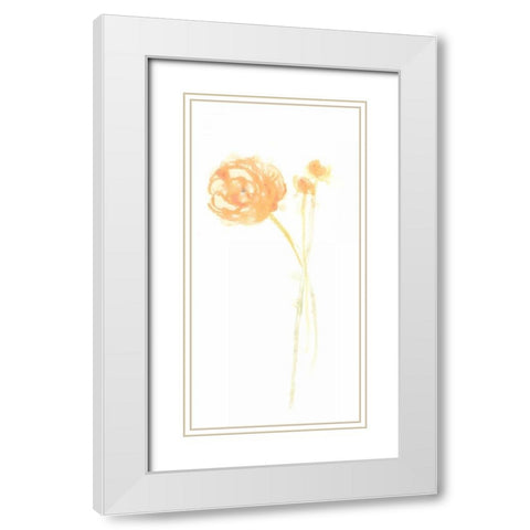 Bouquet Blush IV White Modern Wood Framed Art Print with Double Matting by Vess, June Erica