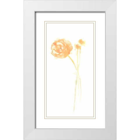 Bouquet Blush IV White Modern Wood Framed Art Print with Double Matting by Vess, June Erica