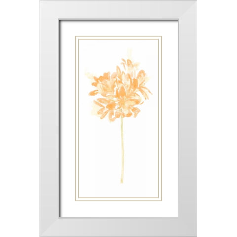 Bouquet Blush VI White Modern Wood Framed Art Print with Double Matting by Vess, June Erica