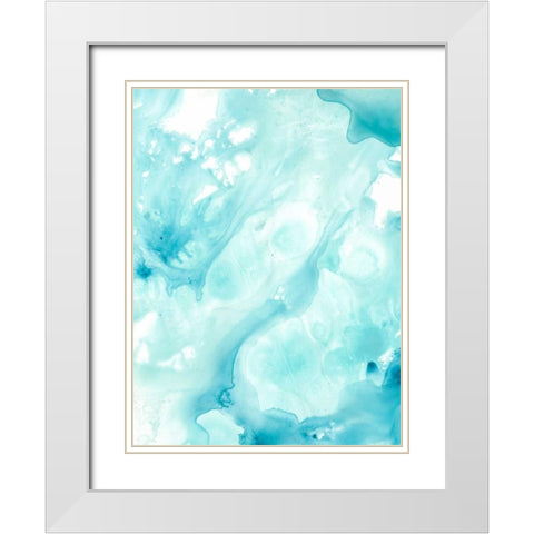 Emulsion II White Modern Wood Framed Art Print with Double Matting by Vess, June Erica