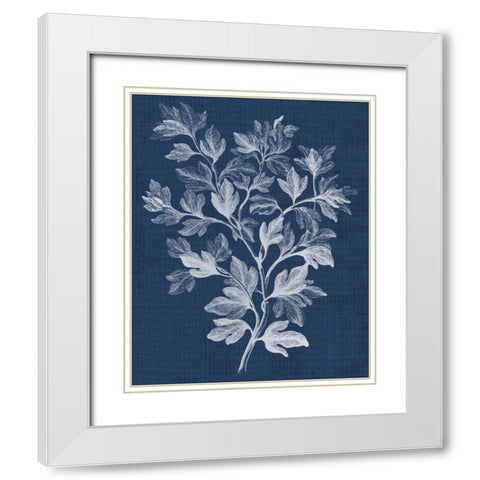 Foliage Chintz I White Modern Wood Framed Art Print with Double Matting by Vision Studio