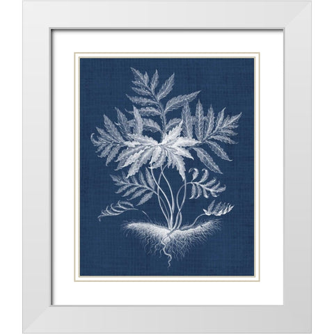 Foliage Chintz IV White Modern Wood Framed Art Print with Double Matting by Vision Studio