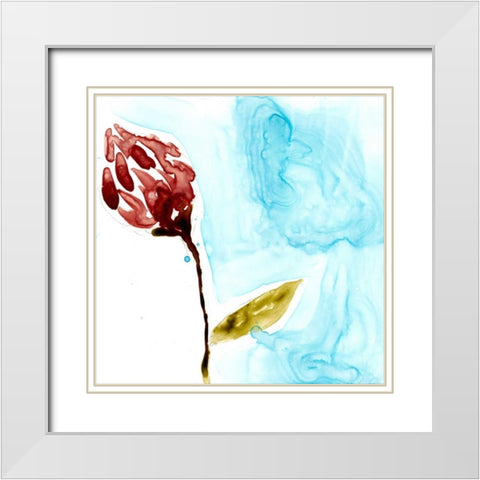 Tropical Display II White Modern Wood Framed Art Print with Double Matting by Goldberger, Jennifer