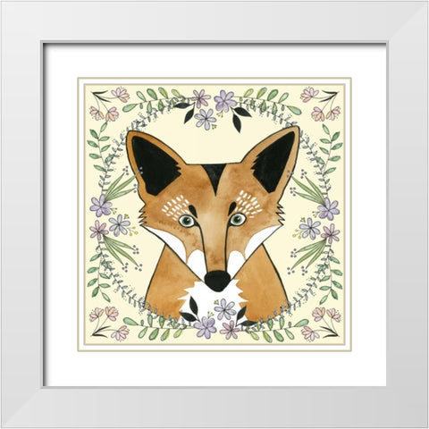 Wild Child I White Modern Wood Framed Art Print with Double Matting by Popp, Grace