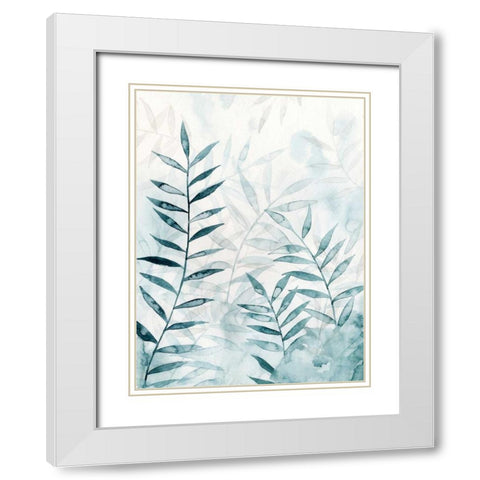 Bamboo Whisper I White Modern Wood Framed Art Print with Double Matting by Popp, Grace