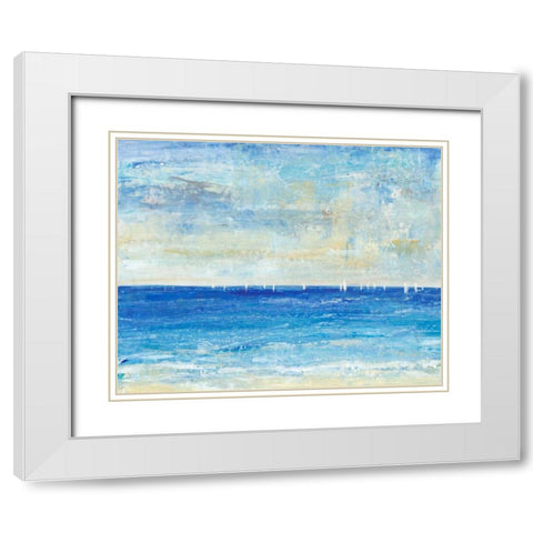 A Perfect Day to Sail I White Modern Wood Framed Art Print with Double Matting by OToole, Tim