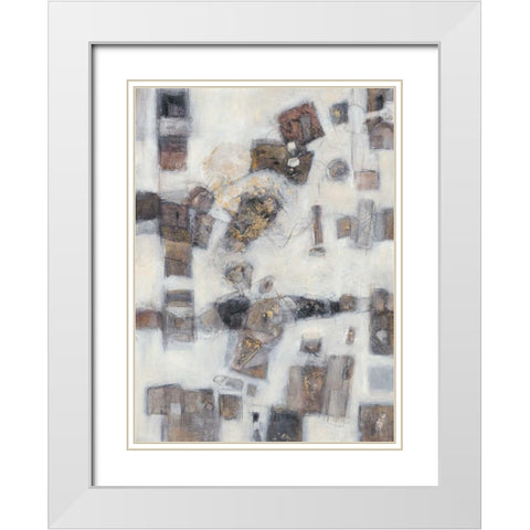 Mystic Universe I White Modern Wood Framed Art Print with Double Matting by Crawford, Beverly
