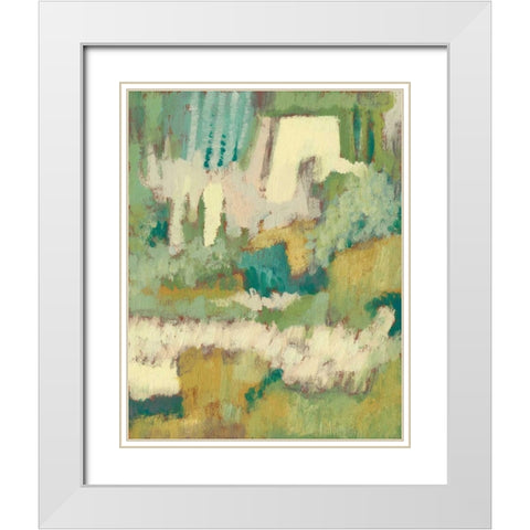 Elevated Garden I White Modern Wood Framed Art Print with Double Matting by Goldberger, Jennifer