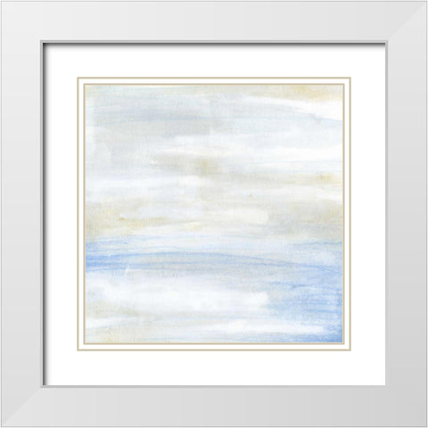 Shore Horizon II White Modern Wood Framed Art Print with Double Matting by Vess, June Erica
