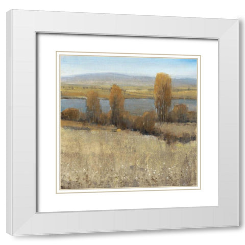River Valley II White Modern Wood Framed Art Print with Double Matting by OToole, Tim