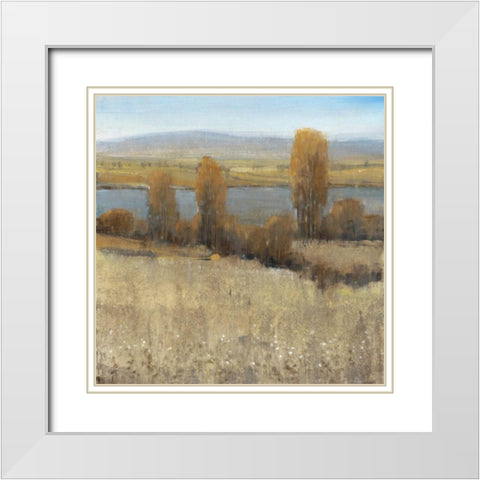 River Valley II White Modern Wood Framed Art Print with Double Matting by OToole, Tim