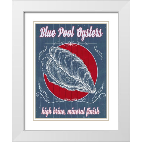 Seafood Co. III White Modern Wood Framed Art Print with Double Matting by Popp, Grace