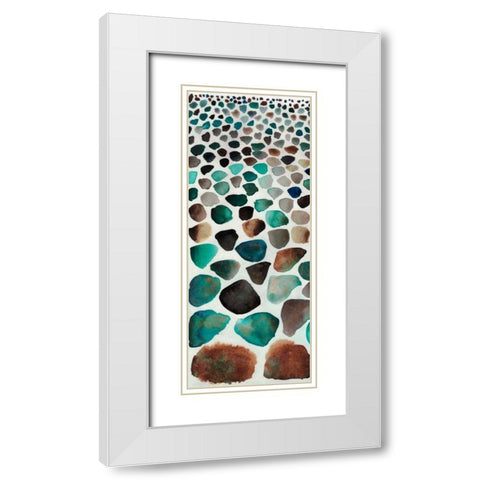 Stone Path I White Modern Wood Framed Art Print with Double Matting by Ludwig, Alicia