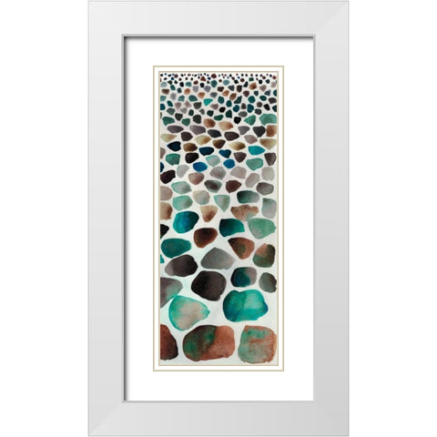 Stone Path II White Modern Wood Framed Art Print with Double Matting by Ludwig, Alicia