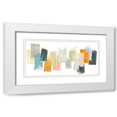 Touchstone II White Modern Wood Framed Art Print with Double Matting by Vess, June Erica