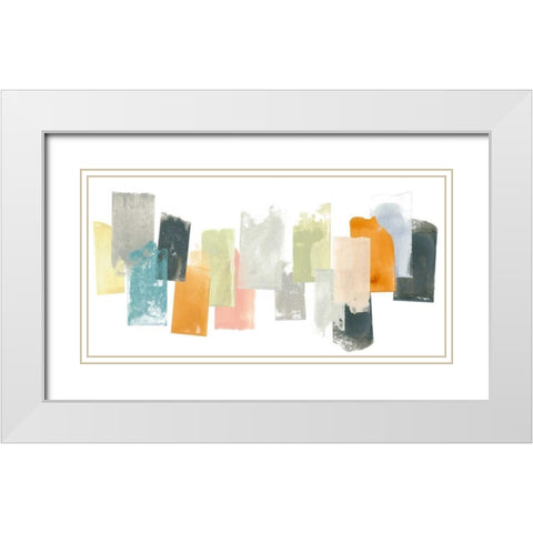 Touchstone II White Modern Wood Framed Art Print with Double Matting by Vess, June Erica