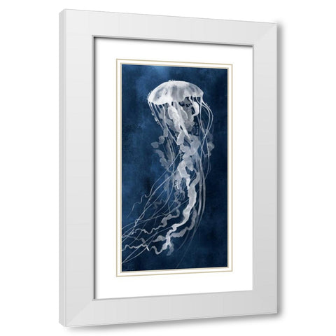 Under Sway II White Modern Wood Framed Art Print with Double Matting by Popp, Grace