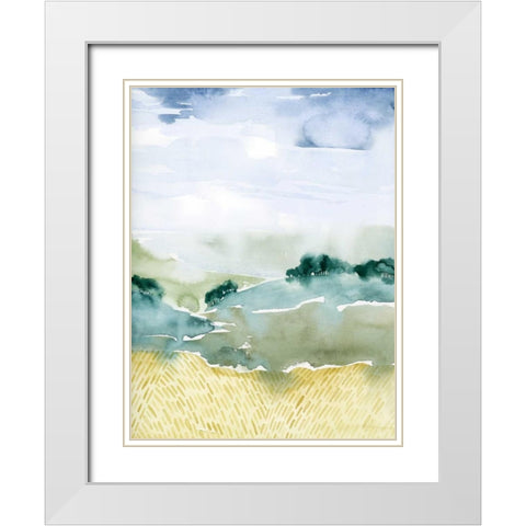 Mountain Vale II White Modern Wood Framed Art Print with Double Matting by Popp, Grace