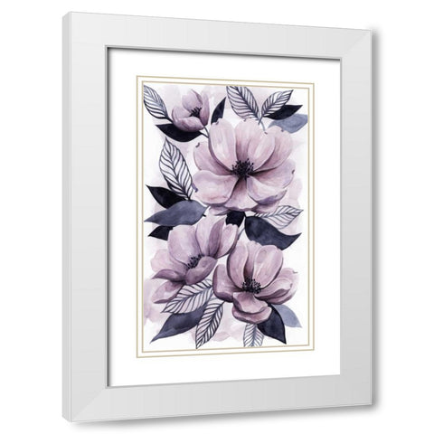 Lavender Burst II White Modern Wood Framed Art Print with Double Matting by Popp, Grace
