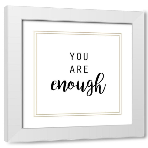 Quotable III White Modern Wood Framed Art Print with Double Matting by Hambly, Anna