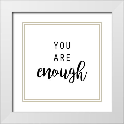 Quotable III White Modern Wood Framed Art Print with Double Matting by Hambly, Anna