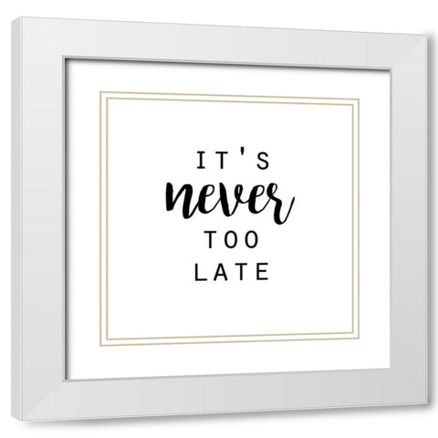 Quotable IV White Modern Wood Framed Art Print with Double Matting by Hambly, Anna