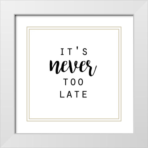 Quotable IV White Modern Wood Framed Art Print with Double Matting by Hambly, Anna