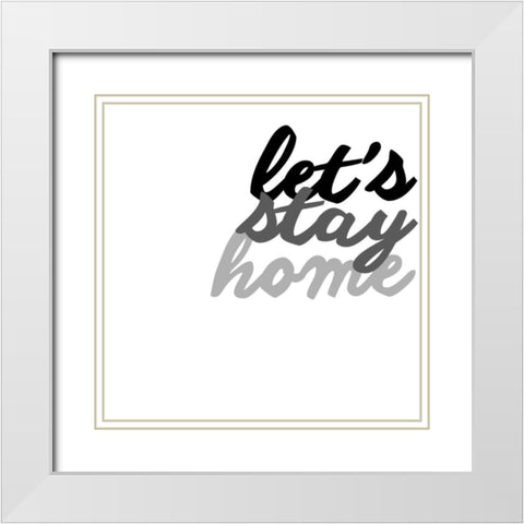 Love Quotes VII White Modern Wood Framed Art Print with Double Matting by Hambly, Anna