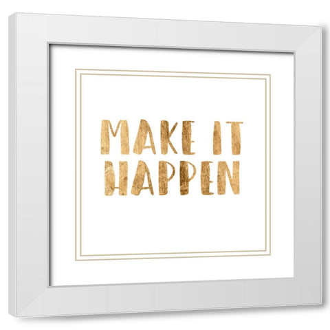 Power Quotes II White Modern Wood Framed Art Print with Double Matting by Hambly, Anna