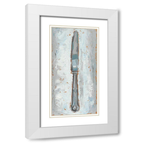 Impressionist Flatware III White Modern Wood Framed Art Print with Double Matting by Harper, Ethan