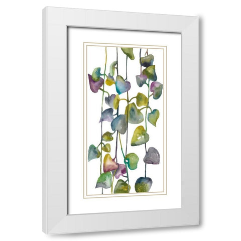 Climb I White Modern Wood Framed Art Print with Double Matting by Zarris, Chariklia