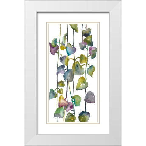 Climb I White Modern Wood Framed Art Print with Double Matting by Zarris, Chariklia