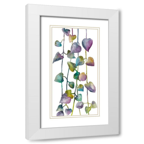 Climb II White Modern Wood Framed Art Print with Double Matting by Zarris, Chariklia