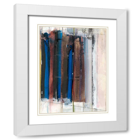 Art Notebook I White Modern Wood Framed Art Print with Double Matting by Fuchs, Jodi