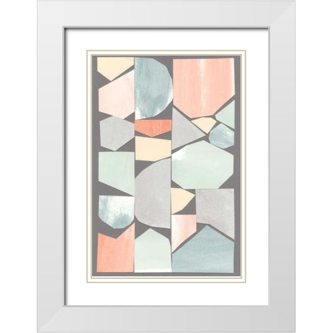 Rodondo I White Modern Wood Framed Art Print with Double Matting by Stramel, Renee W.