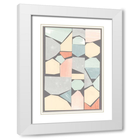 Rodondo II White Modern Wood Framed Art Print with Double Matting by Stramel, Renee W.