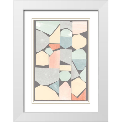 Rodondo II White Modern Wood Framed Art Print with Double Matting by Stramel, Renee W.