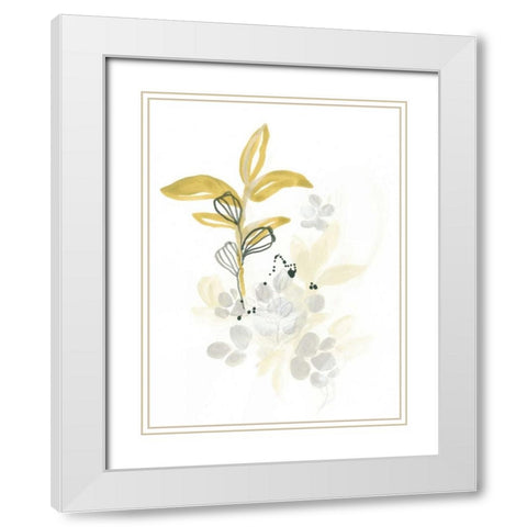 The Minimalist Garden I White Modern Wood Framed Art Print with Double Matting by Vess, June Erica