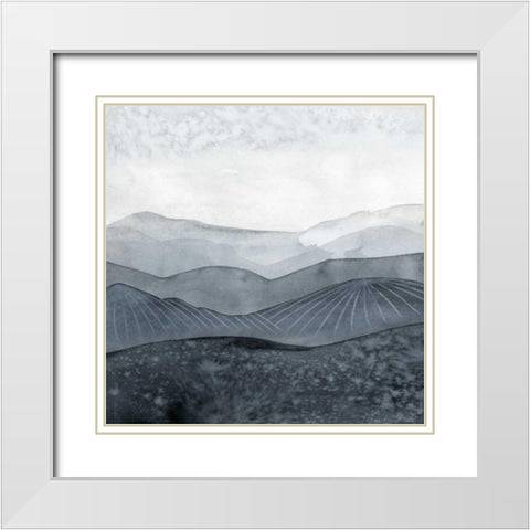 Blustering Valley I White Modern Wood Framed Art Print with Double Matting by Popp, Grace
