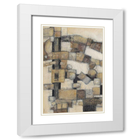 Lost Canyon I White Modern Wood Framed Art Print with Double Matting by Crawford, Beverly