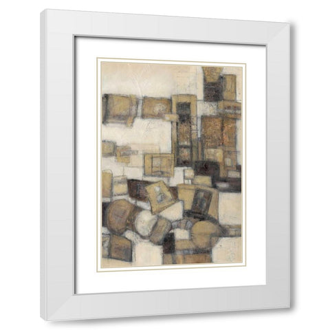 Lost Canyon II White Modern Wood Framed Art Print with Double Matting by Crawford, Beverly