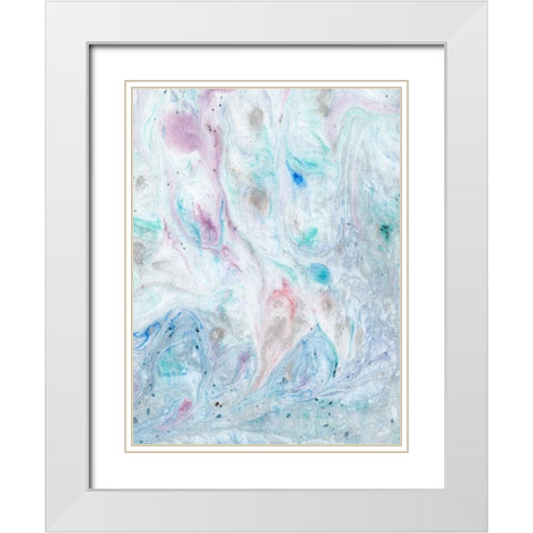 Marble II White Modern Wood Framed Art Print with Double Matting by Ludwig, Alicia