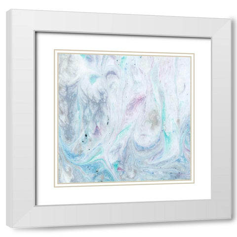 Marble III White Modern Wood Framed Art Print with Double Matting by Ludwig, Alicia