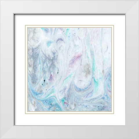 Marble III White Modern Wood Framed Art Print with Double Matting by Ludwig, Alicia